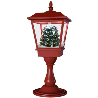 Produktbild von Christmas Paradise Schneiende LED Tischlaterne 65 cm, Weihnachtslaterne, Motiv Baum