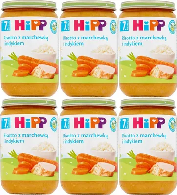 Zdjęcie produktu dla HiPP Risotto Marchewka i Indykiem dla Niemowląt po 6 miesiącu 220 g