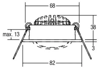 Produktbild von Brumberg 12321253, 3 K, 780 lm, IP20