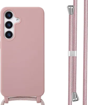 Zdjęcie produktu dla imoshion Silikonowe etui ze sznurkiem do Samsung Galaxy S25 - Piaskowy róż
