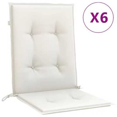 Produktbild von Niedriglehner-Auflagen 6 Stk. Melange Creme 100x50x4 cm Stoff