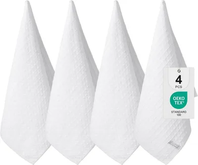 Produktbild von Moosfor Microfasertücher 4er-Set Saugfähige Fusselfrei Küchentücher 40x70 cm