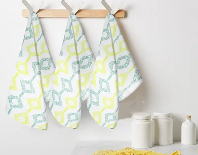 Immagine prodotto di Set di 6 strofinacci da cucina in cotone – 100% cotone naturale