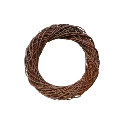 Produktbild von MIKONI Weidenkranz | Ø 25 cm | DUNKEL-BRAUN | Türkranz Weidenkugel Weidenball Dekokranz Dekorationskranz Hochzeitsdekoration Dekokugel Weide