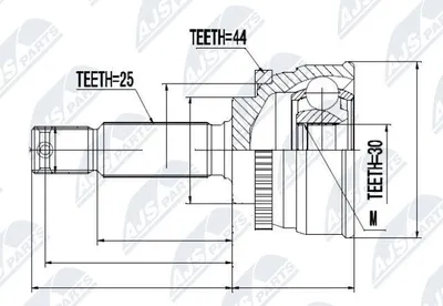 Produktbild von NTY Gelenksatz Antriebswelle Vorne Links Vorne Rechts für HYUNDAI MATRIX (FC) NPZ-HY-532