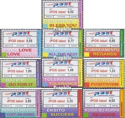 Produktbild von Briefmarken Niederländische Antillen 2006 Mi 1461-1470 (kompl.Ausg.) postfrisch Schalterfreistempel