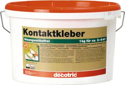 Produktbild von Kontaktkleber Korkkleber Styroporkleber Holzkleber - 2,5 kg - decotric