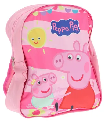 Produktbild von Peppa Pig Rucksack für Schule, 30x26x10 cm, geräumig, leicht mit verstellbaren Schultergurten
