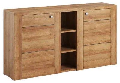 Produktbild von Buffet Amaury mit 2 Türen, Holzoptik, 155cm