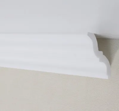 Produktbild von PROVISTON Stuckleiste 60 x 65 x 2000 mm Deckenleiste Polystyrol Styroporleiste Weiß Leicht und stabil Hochwertig Schnell montiert