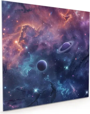 Produktbild von Küchenrückwand Spritzschutz Glas mit Motiv Kosmisches Universum 40 x 40 cm