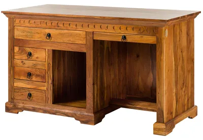 Produktbild von MASSIVMOEBEL24.DE Schreibtisch Akazie 140x64x80 honig  lackiert OXFORD #0511