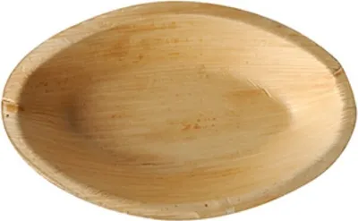 Produktbild von 6 Teller, Palmblatt "pure" oval 18 cm x 11,5 cm x 3 cm