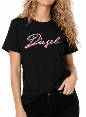 Produktbild von Diesel T-SILY 250202 OFF Damen T-Shirt Schwarz
