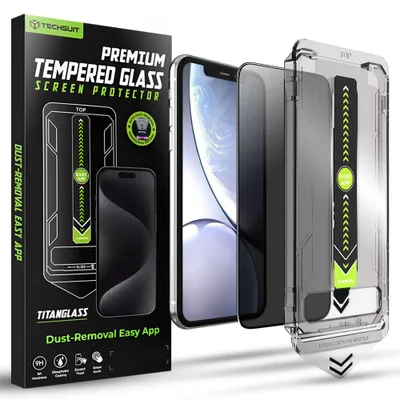 Produktbild von Techsuit - TitanGlass FullCover Schutzglas für iPhone XR / iPhone 11 - privat