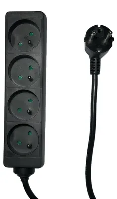 Obrázok produktu pre Microconnect MC-PS040150FRB, 1,5 m, Vnútorný, Typ E, Type EF (CEE 7/7), Uhlové, Čierna