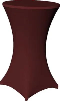 Produktbild von Stehtisch Husse Bordeaux Ø 80 cm mit Fußlaschen Stretch