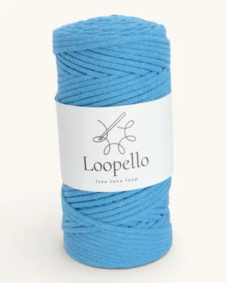 Produktbild von Loopello Baumwollkordel Classic 3 mm 100 m – Blau