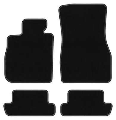 Productafbeelding van Velours automatten voor BMW 8 G15 2018-2022 (coupé) – 4-delig, zwart, op maat – Wielganizator BASIC