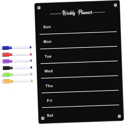 Produktbild von Famanu Magnetisches Planungsboard - Tragbares, trocken abwischbares Kühlschrankkalenderboard