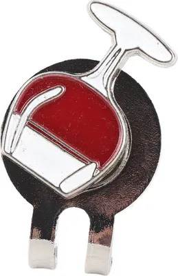 Produktbild von Magnetische Metall-Hutklammer in Weinglasform,Ballmarkierung,Metall-Ballklammer,Magnetischer Ballmarker-Halter,Ballmarker-Hutklammer