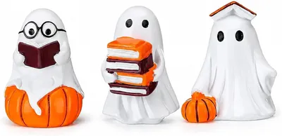 Productafbeelding van Spookfiguren - Set van 3 - Halloween-decor voor kamer en tafel