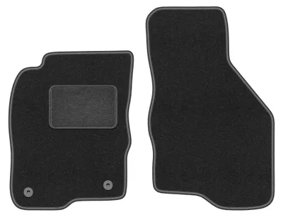 Productafbeelding van Velours voormatten voor Mitsubishi Galant VIII 1996-2007 (stationwagen/sedan) – 2-delig, grafiet, op maat – Wielganizator LUX