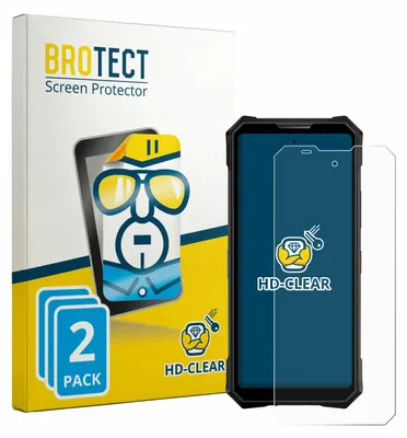 Produktbild von 2x Für Doogee V50 Pro Schutzfolie BROTECT Displayschutz Display Schutz Folie Klar Transparent