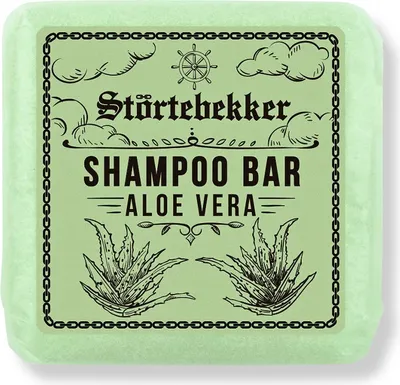 Produktbild von Störtebekker Festes Shampoo Aloe Vera - Handgefertigtes, veganes Shampoo für Herren & Damen - Wohlduftende Duschpflege für Haut und Haar