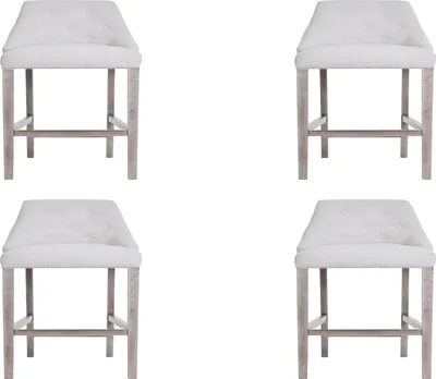 Obrázek produktu pro 4x barová židle barová židle sada židlí čalouněná Chesterfield design style