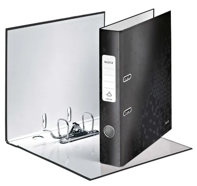 Obrázek produktu pro Leitz WOW, A4, O-kroužek, Uskladnění, Karton, Černá, 350 listy