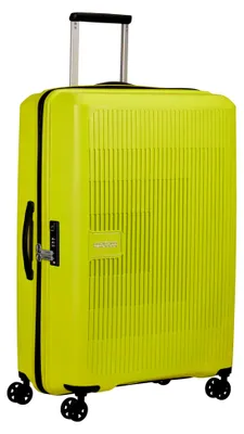Produktbild von Aerostep Spinner L erweiterbarer Koffer 77 cm in Grün mit Gepäckanhängern