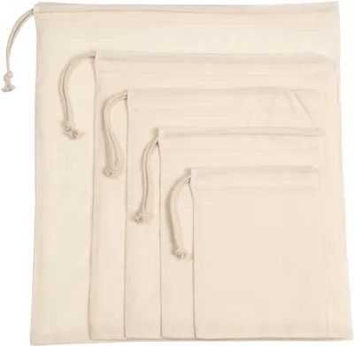 Produktbild von Kimood Tasche mit Kordelzug aus Baumwolle