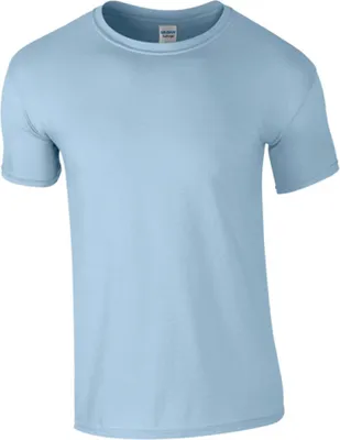 Produktbild von Gildan 64000 | Softstyle Herren T-Shirt modischer Kragen - Farbe: Light Blue - Größe: L