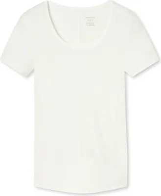 Zdjęcie produktu dla SCHIESSER Koszulka damska - Okrągły dekolt, Podkoszulek, Indywidualne dopasowanie, Basic, Stretch White XL