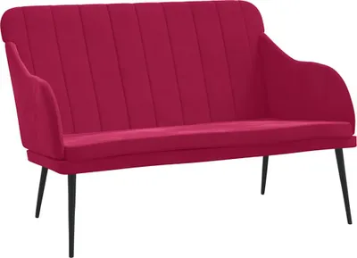 Obrázok produktu pre vidaXL Lavica Víno Červená 110x76x80 cm Velvet