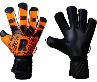 Produktbild von Real Mega Torwarthandschuhe - Orange / Schwarz  | Größe: 10