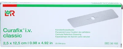 Immagine prodotto di Lohmann & Rauscher Curafix i.v. cerotti classici per il fissaggio con cannula 2,5 x 12,5 cm, 20 cerotti