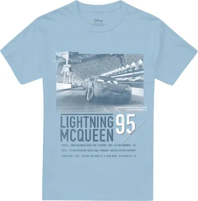 Immagine prodotto di Cars - Maglietta "Racing Series" da uomo TV15046 (XXL) (Azzurro)