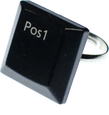Produktbild von Pos1 Tastaturring PC Zeichen Taste Ring Miniblings Computer Tastatur