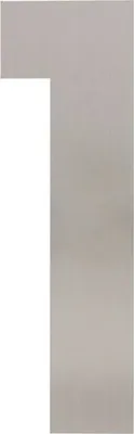Produktbild von Hausnummer 1 XXL 500x2mm Edelstahl gebürstet