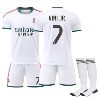 Produktbild von "#7 VINI JR. Real Madrid misprint home jersey,26-27 football jersey for Kids and Adults SIZE: 26"