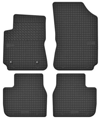 Produktbild von Gummi-Fußmatten für Citroen C4 Cactus 2014-2018 (Crossover) – 4-tlg, Schwarz, passgenau – Wielganizator SolidTread