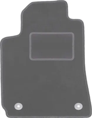 Produktbild von Fahrerfußmatte Velours graphit passend für Alfa Romeo Brera (2005-2010, Coupe) – mit Befestigungen – passgenau