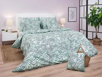 Produktbild von Leinen Baumwolle Iluze 2 mint 140x200, 70x90 cm