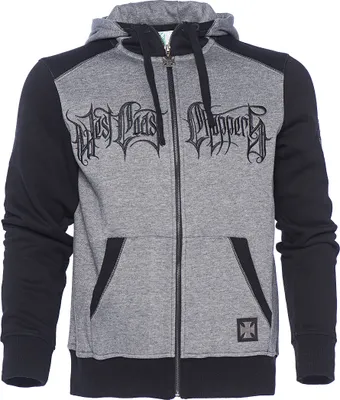 Produktbild von WCC West Coast Choppers Hoodie OG Cross Hoody Zip Grey-XXL
