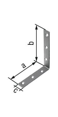 Produktbild von Stuhlwinkel L.75 x 75mm B.16mm S.2mm VA Loch-D.5,5mm GAH