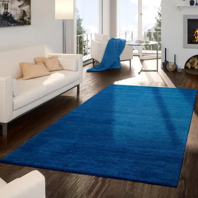 Produktbild von TT Home Naturfaser Wohnzimmer Teppich Kurzflor Handgewebt Modernes Design Unifarben Größe 200x300 cm