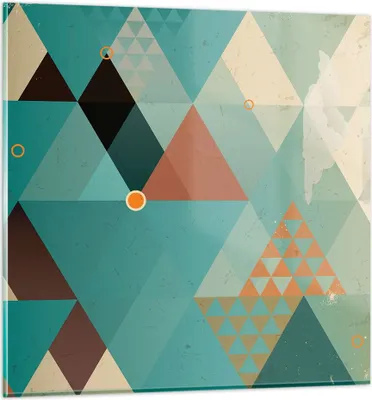 Produktbild von Bilder auf glas - Abstraktion modern - 60x60cm - Glasbilder - Wandbilder - Kunstdruck - zum Aufhängen bereit - Wanddekoration aus Glas - Glas Bilder - Wandbild auf Glas - Einteilig - GAC60x60-3571