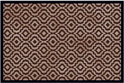 Produktbild von Türmatte braun gemustert in 40x60 cm als Fussabtreter